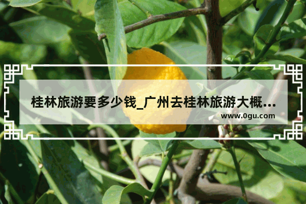 桂林旅游要多少钱_广州去桂林旅游大概多少钱一个人