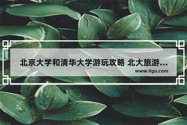 北京大学和清华大学游玩攻略 北大旅游攻略