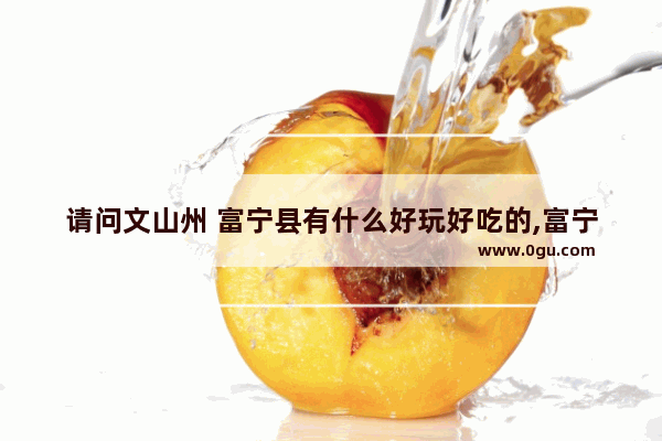 请问文山州 富宁县有什么好玩好吃的,富宁旅游