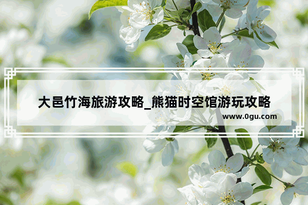大邑竹海旅游攻略_熊猫时空馆游玩攻略