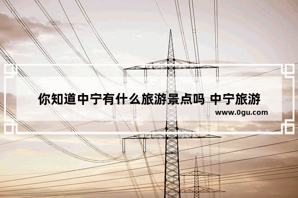 你知道中宁有什么旅游景点吗 中宁旅游