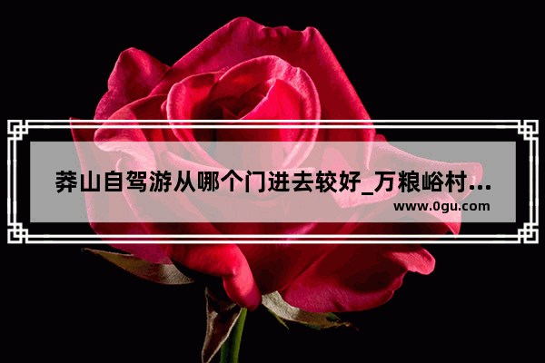 莽山自驾游从哪个门进去较好_万粮峪村旅游攻略