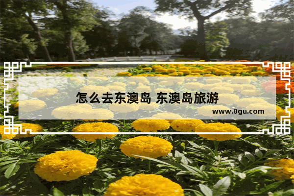 怎么去东澳岛 东澳岛旅游