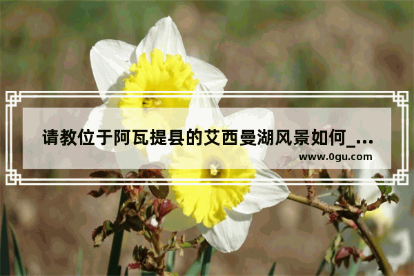 请教位于阿瓦提县的艾西曼湖风景如何_从阿克苏市到喀什市沿途有哪些风景