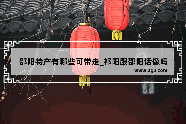 邵阳特产有哪些可带走_祁阳跟邵阳话像吗