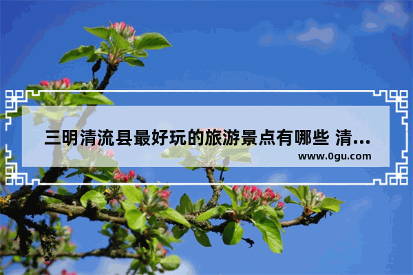 三明清流县最好玩的旅游景点有哪些 清流县旅游攻略_清流旅游