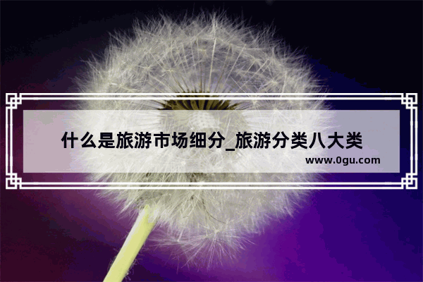 什么是旅游市场细分_旅游分类八大类
