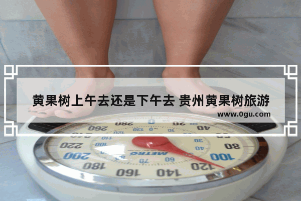 黄果树上午去还是下午去 贵州黄果树旅游