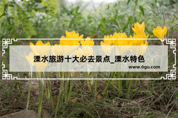 溧水旅游十大必去景点_溧水特色