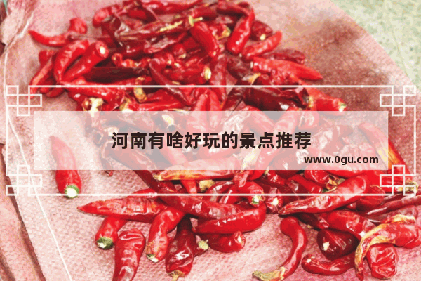 河南有啥好玩的景点推荐