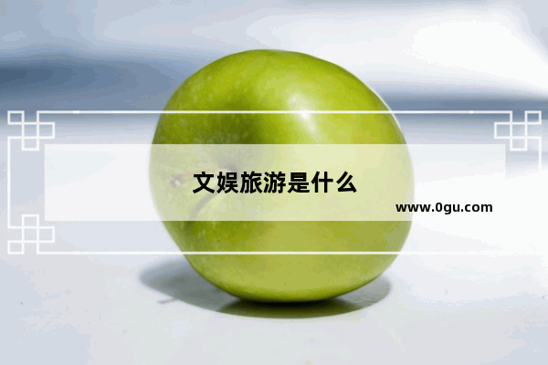 文娱旅游是什么