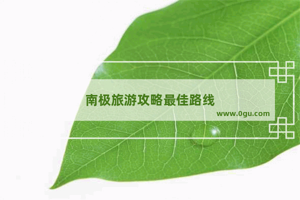南极旅游攻略最佳路线