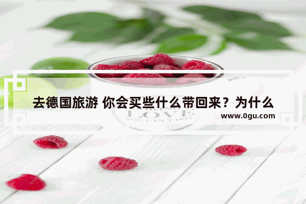 去德国旅游 你会买些什么带回来？为什么