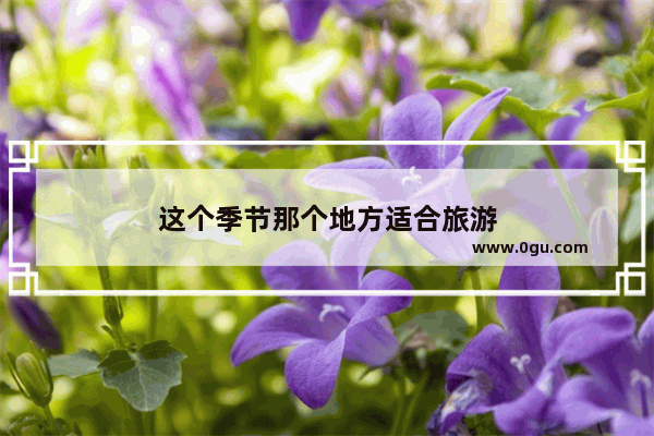 这个季节那个地方适合旅游