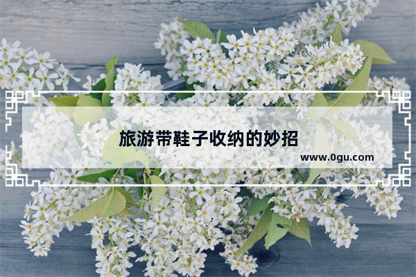 旅游带鞋子收纳的妙招