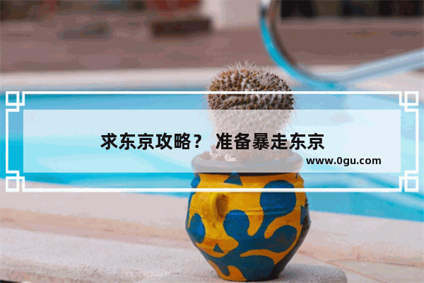 求东京攻略？ 准备暴走东京