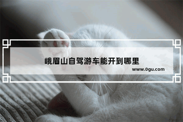 峨眉山自驾游车能开到哪里