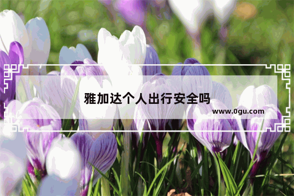雅加达个人出行安全吗
