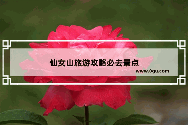 仙女山旅游攻略必去景点