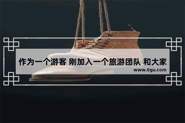 作为一个游客 刚加入一个旅游团队 和大家做自我介绍