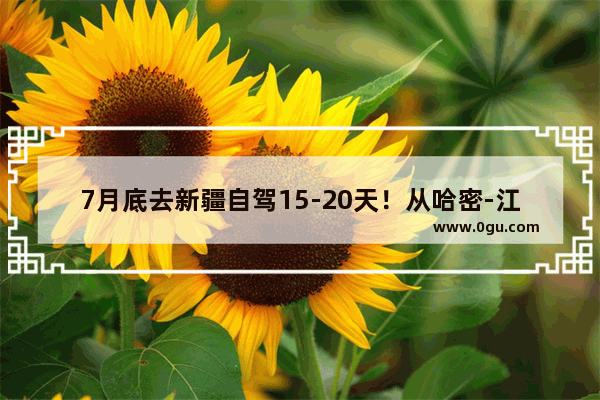 7月底去新疆自驾15-20天！从哈密-江布拉克-乌鲁木齐 北疆环线 独库怎么走
