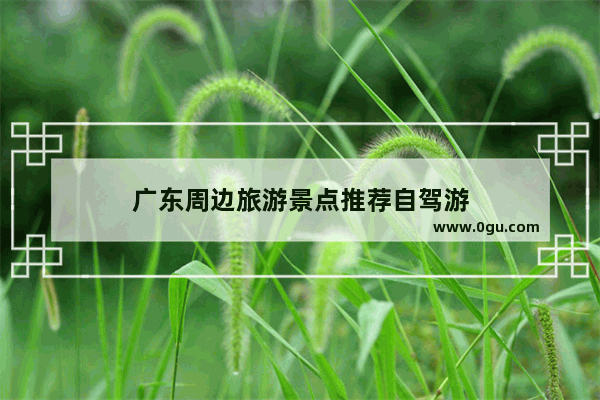 广东周边旅游景点推荐自驾游