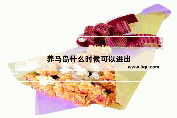 养马岛什么时候可以进出