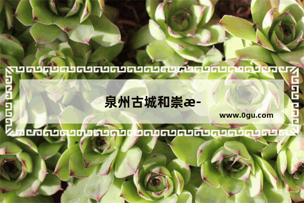 泉州古城和崇武古城哪个好玩