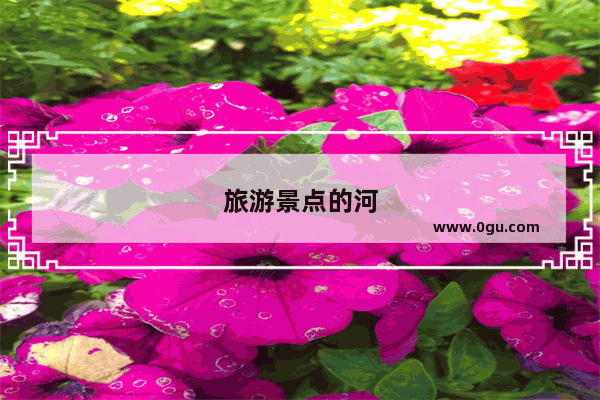 旅游景点的河