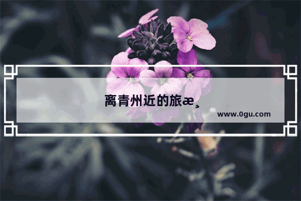 离青州近的旅游城市