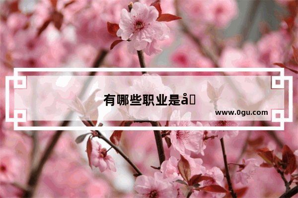 有哪些职业是可以一边旅行 一边挣钱养活自己的