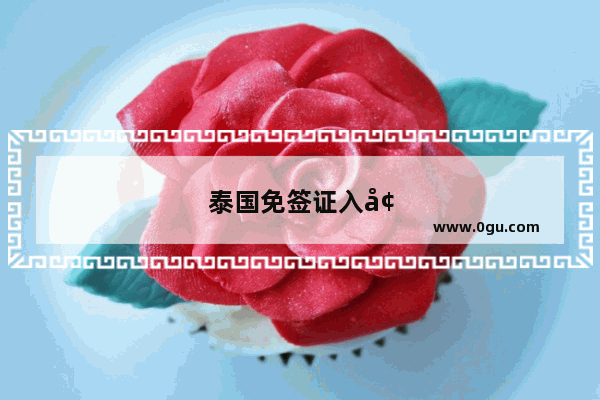 泰国免签证入境流程