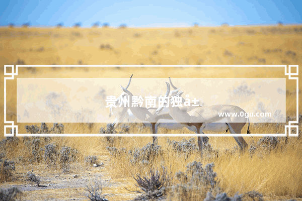 贵州黔南的独山天洞好玩吗