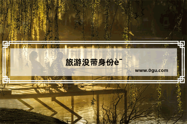 旅游没带身份证怎么办,景点能进吗
