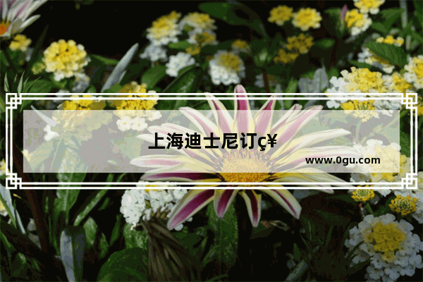 上海迪士尼订票攻略