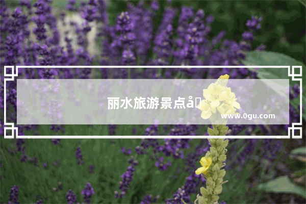 丽水旅游景点哪里好玩丽水云和湖