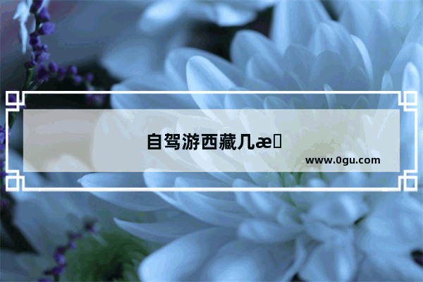 自驾游西藏几月份去比较合适