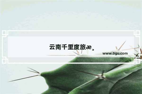 云南千里度旅游卡怎么用