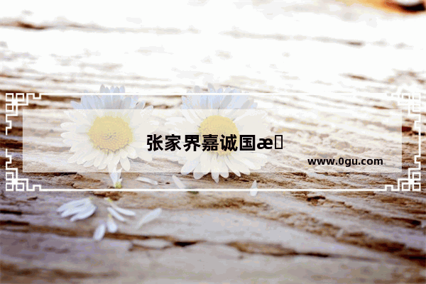张家界嘉诚国旅怎么样