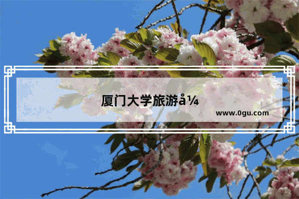 厦门大学旅游开放时间