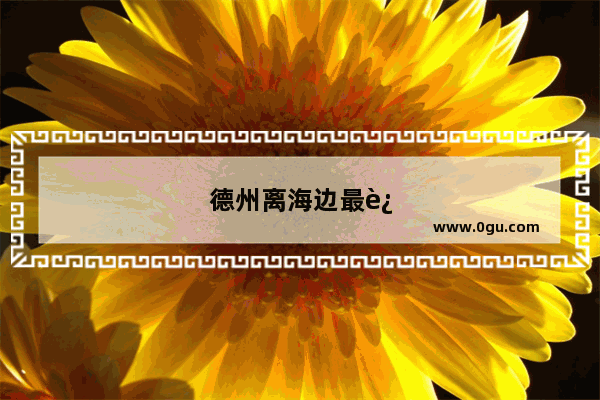 德州离海边最近的地方