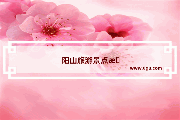 阳山旅游景点有哪些