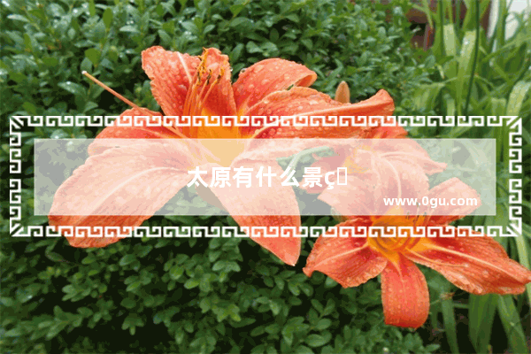 太原有什么景点