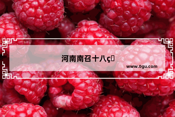 河南南召十八盘起止点