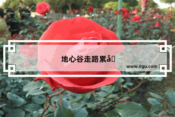 地心谷走路累吗