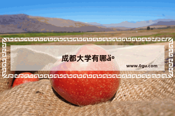 成都大学有哪些专业可以考研