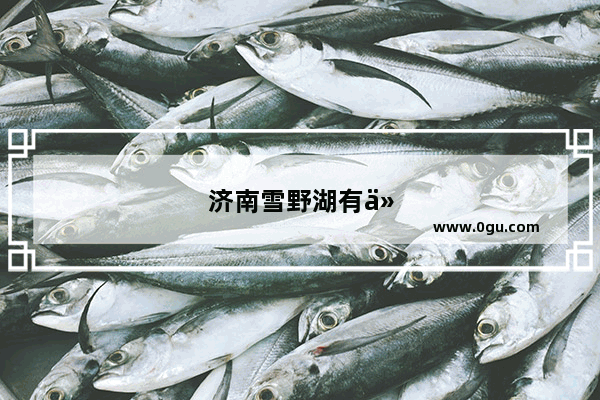 济南雪野湖有什么好玩的