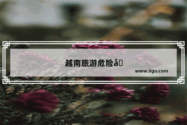 越南旅游危险吗