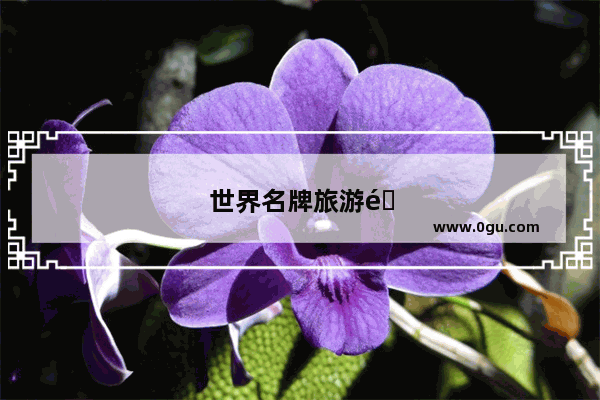 世界名牌旅游鞋有哪些牌子