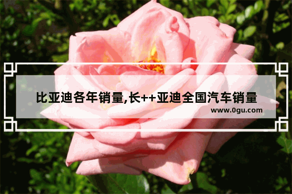 比亚迪各年销量,长++亚迪全国汽车销量